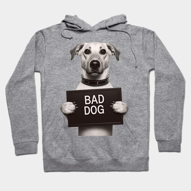 Bad Dog Mugshot Hoodie by Shawn's Domain